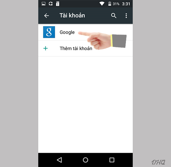 Chọn Google